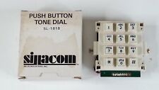 Vintage New Old Stock Sillacom Push Button Tone Dial SL 1818 White Telephone picture