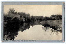 1941 Scene, Crawfish River Columbus Wisconsin WI Clear View Vintage Postcard picture