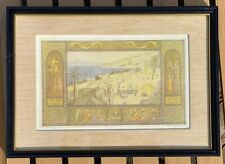 Ze’ev Raban - Tiberias - 1950s vintage lithograph - beautifully framed & matted picture