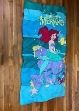 Disney The Little Mermaid Sleeping Bag 27x53 Vintage 1990s Ariel Flounder picture