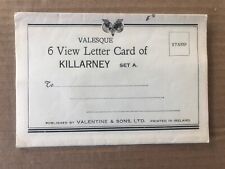 Vtg Postcard 6 View Letter Card Set A Killarney, Ireland Unposted picture