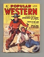 Popular Western Pulp Feb 1951 Vol. 40 #1 VG- 3.5 picture