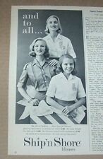 1957 print ad - Ship n Shore little girl ladies fashion clothing Advertising picture