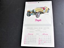 1967 Auto Memory Reproduction Calendar-Advertised by Chagrin Falls Music Center. picture
