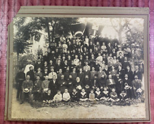 old PHOTOGRAPHE .. ARMENIAN TEACHERS & PRIESTS & STUDENTS School .. italian flag picture
