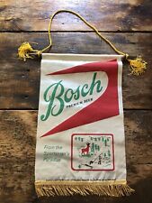 Vintage Bosch Beer Flag Banner Breweriana Brewery Wisconsin Man cave Fathers Day picture