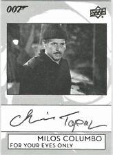 2019 UD James Bond Collection Autograph Chaim Topol (For Your Eyes Only) - Milos picture