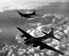 USAF Boeing B-17 Flying Fortress Bomber Formation in flight WWII 8x10 Photo 468a picture
