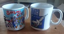 Vintage Retro Utah Salt Lake City Ski Coffee Mug Cup Cartoon Graphic 90's (2) picture