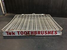 General Store Display wire rack Tek Toothbrushes Advertisement 15x13x1.5in picture
