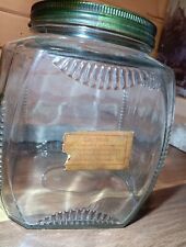 Antique Great Depression Ration Hoosier Jar Vintage USA Western States Art Deco picture
