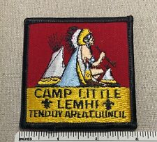 Vintage CAMP LITTLE LEMHI Boy Scout Badge PATCH Tendon Area Council BSA Uniform picture