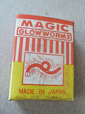 Vintage 1950's made in Japan MAGIC GLOW WORMS~in box~SNAKES picture