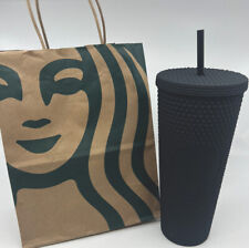 NEW Starbucks Limited Edition Studded Tumbler Cup - Matte Black 24 oz picture