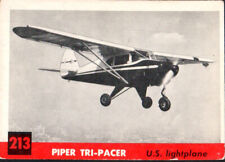 1956 TOPPS JETS #213, PIPER Pa-22 TRI-PACER, U.S. LIGHTPLANE A579 picture