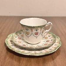 Royal Stafford of England Demitasse Tea Set #2945 Cup, Saucer and Side Plate picture