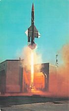 Boeing CIM-10 USAF Bomarc Rocket Cold War Missile Launch Vtg Postcard B36 picture