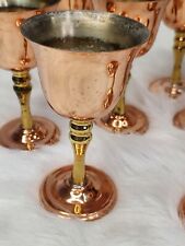 Vintage Brass and Copper Cups 5.5