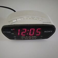 Sony Dream Machine ICF-C211 White Alarm Clock-AM/FM-Corded-Tested Works picture