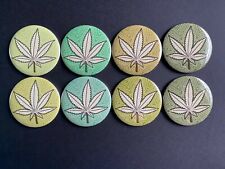 420 Cannabis Leaf Art Magnet Set Stoner Gift Accessories Marijuana Kitchen Decor picture