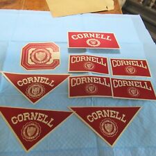 VINTAGE LOT OF 9 CORNELL UNIVERSITY STICKERS picture