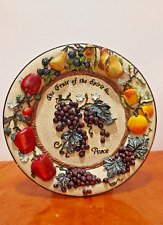 The Fruit of the Spirit is Peace - Mark Stevens Wall Plate • Christian picture