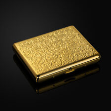 2024 NEW gold plated embossed arabesques cigarette case holds 20 cigarettes picture