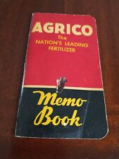 1954 AGRICO Memo Book Advertisement For Fertilizer  picture