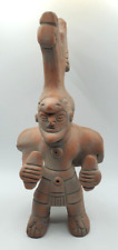 Vintage Aztec Inca Mayan Mexico Folk Art Terracotta Fertility God picture