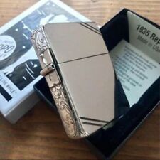Zippo 1935 Replica Arabesque 3 Sided Processing Lighter Nickel Antique Silver picture