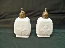 Vintage Napco Milk Glass Salt and Pepper Shakers picture