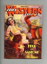 Spicy Western Stories Pulp Feb 1937 Vol. 1 #4 VG picture