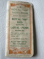 Vintage Royal 400 Loyal Penn Red Hat Oil Gas Advertising 1934 Notebook Calendar picture