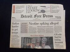 1994 JUNE 22 DETROIT FREE PRESS NEWSPAPER - NICOTINE SPIKING ALLEGED - NP 7228 picture