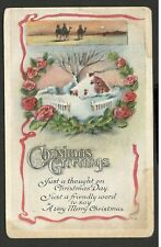 USA - Old Christmas greetings postcard - 1919.  (27) picture