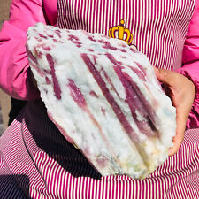 8.84LB TOP Natural Red Tourmaline Crystal Rough Mineral Healing Specimen picture