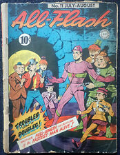 ALL-FLASH #11 🔥 VERY RARE GOLDEN AGE BEAUTY🔥 1943 Complete Unrestored picture
