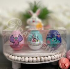 Disney Disneyland IT’S A SMALL WORLD 55 Years Easter Egg Set Of 3 NEW picture