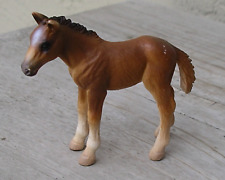VTG Schleich Horse Germany Brown Foal 2001 Figure Collectible Baby Pony toy picture