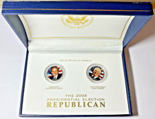 2004 Presidential Election Coin Set Republican Bush/Cheney Colorized Quarters picture