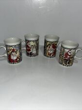 dunoon Stoneware Christmas Mugs Set of 4 Made In Scotland picture