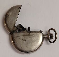 Vintage Chronos G Pocket Watch Cigarette Tobacco Lighter Early 1900s Rare Metal picture