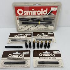 Vintage Osmiroid Master Calligraphy Pen Set 7 Nibs 22K Gold-Plate picture