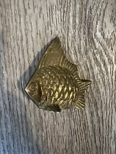 Vintage Brass Fish  Decor  Tropical Solid Brass Fish picture