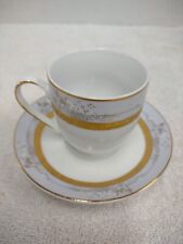 Dimlaj Fine Porcelain China Demitasse Teacup & Saucer #151, 176 Espresso Cup picture