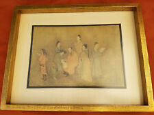 SUNG DYNASTY FRAMED PICTURE ASIAN ART HUMAN SCENE BEFORE1900 CHINESE NEW YEAR picture