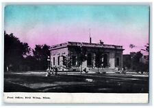 c1920 Post Office Building Dirt Road Stairs Entrance Red Wing Minnesota Postcard picture