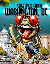 POSTCARD FUNNY Washington DC Cicada Tourist 2024 on Capital Hill 5.5x4.24