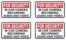 2.5in x 1.5in In Car Camera Recording Vinyl Stickers Truck Vehicle Bumper Decal picture