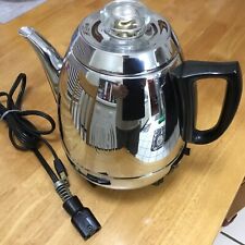 Vintage GE Pot Belly Percolator Electric Coffee Maker P410B Like NEW picture